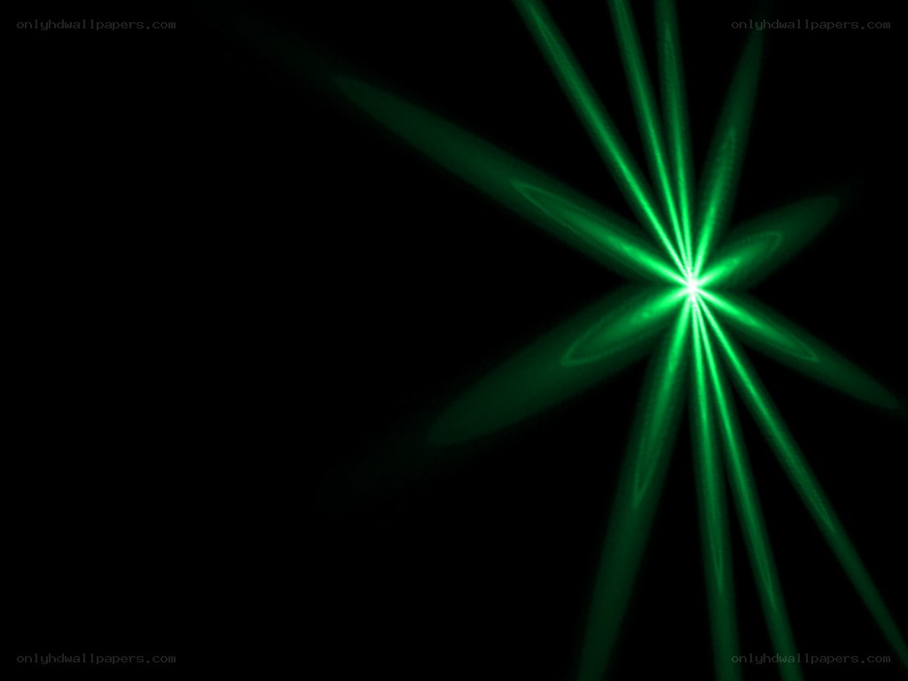 green laser burst