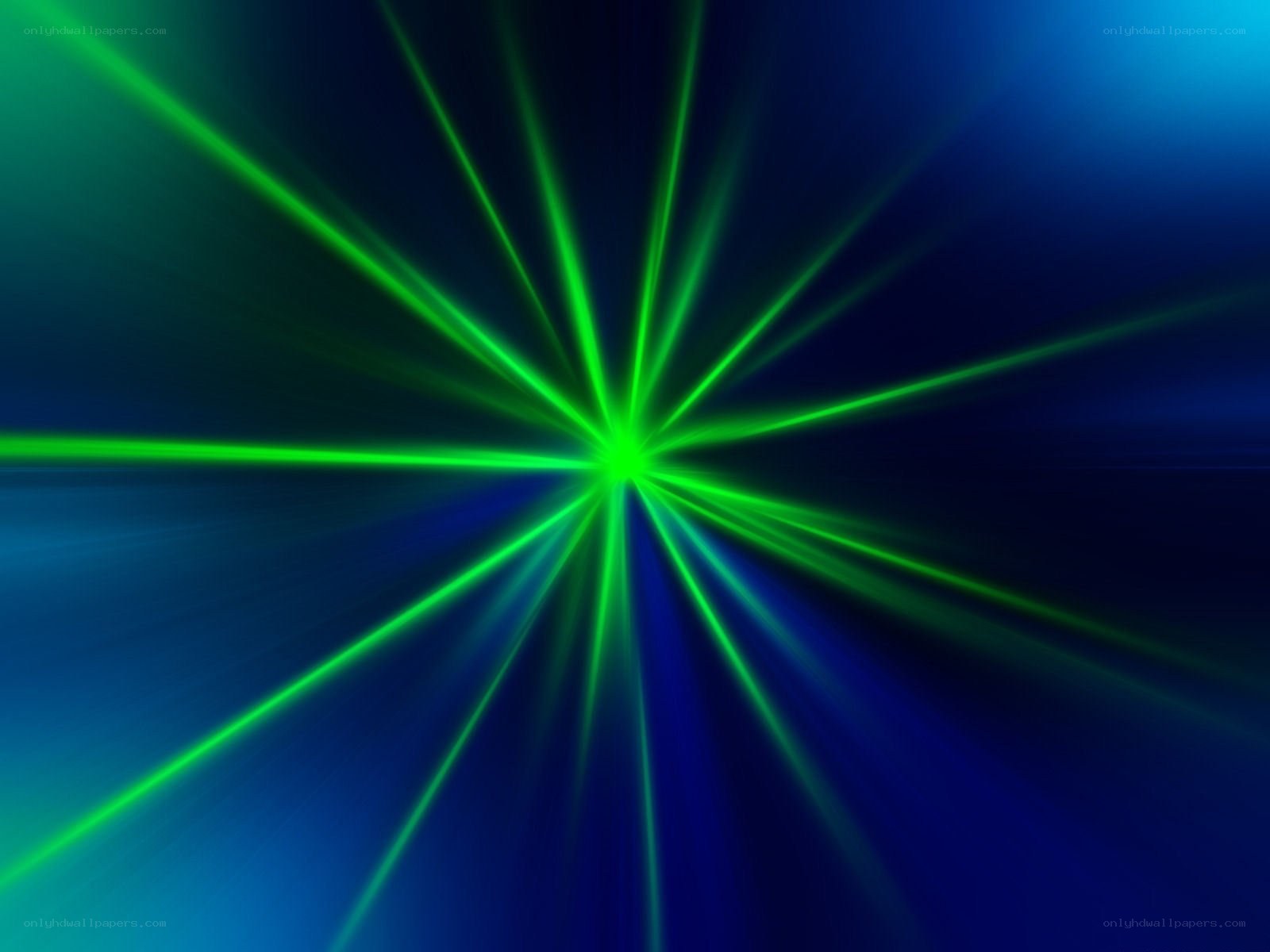 green laser burst