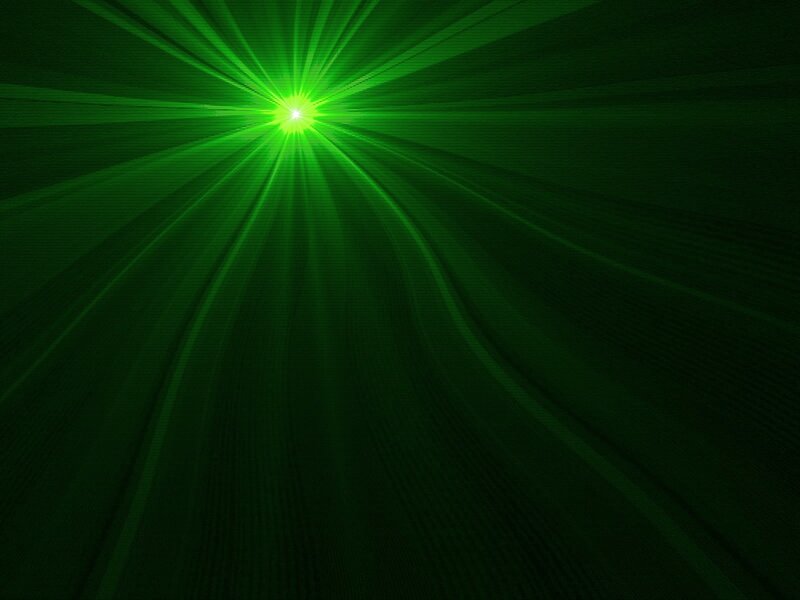 Green Laser Burst — Dramatic, Digital Art