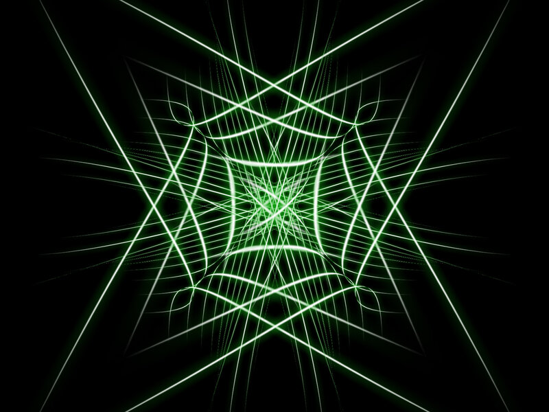 green laser grid pattern