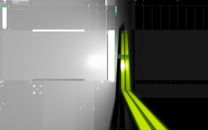 Green Laser in Corridor