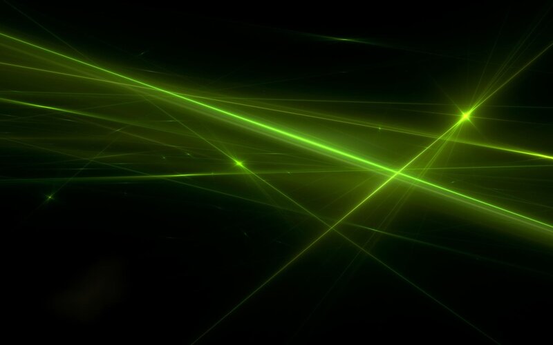 green laser light beams