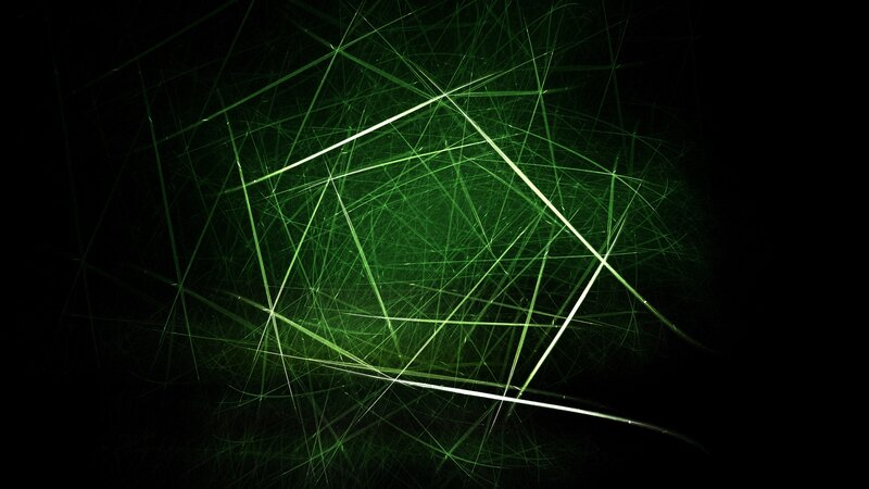 Green Laser Lines — Dramatic