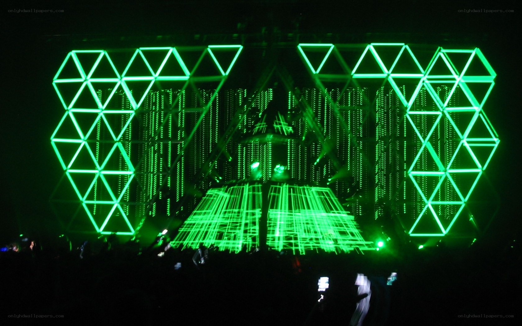 green laser stage show