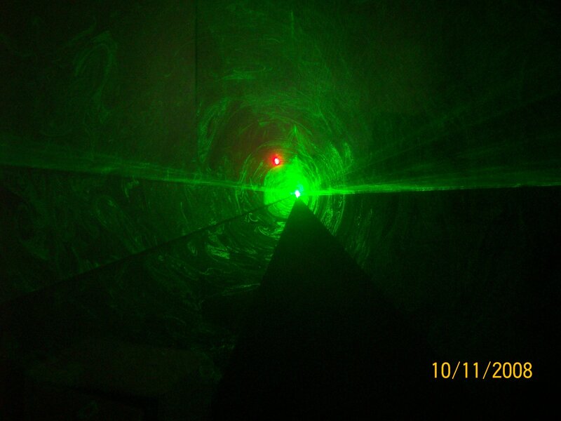 green laser tunnel effect