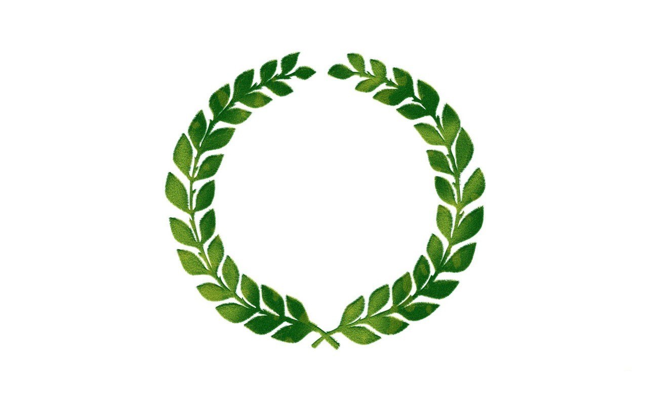 green laurel wreath