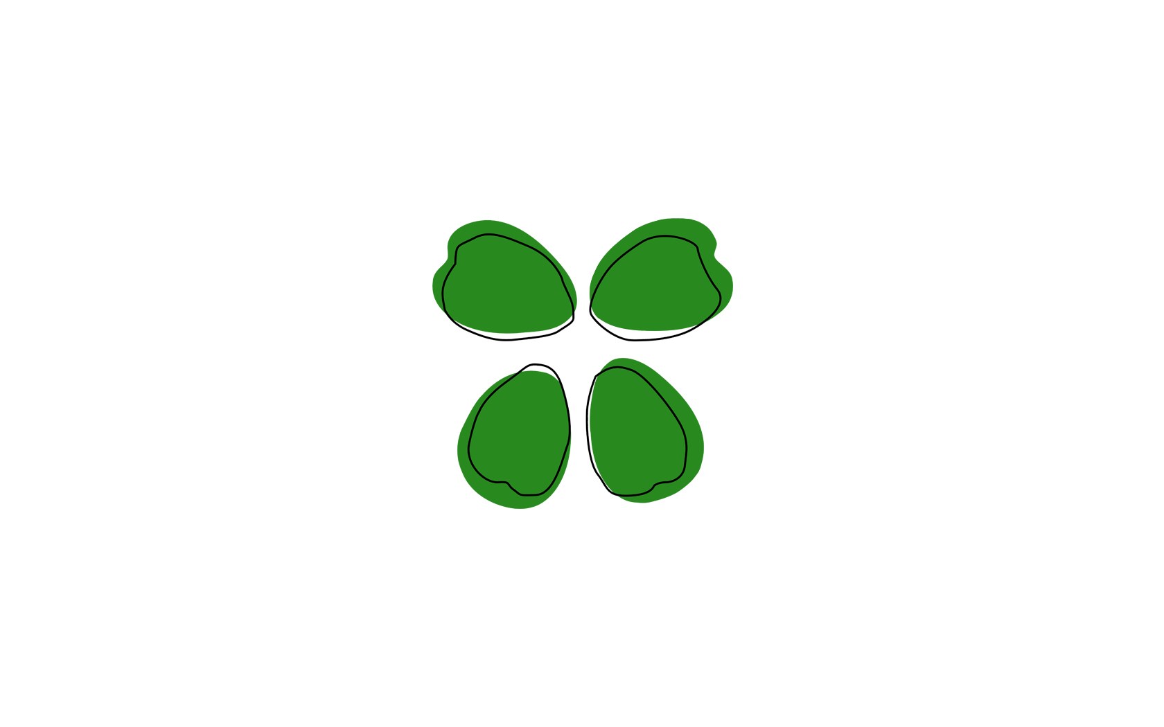 green leaf clover design