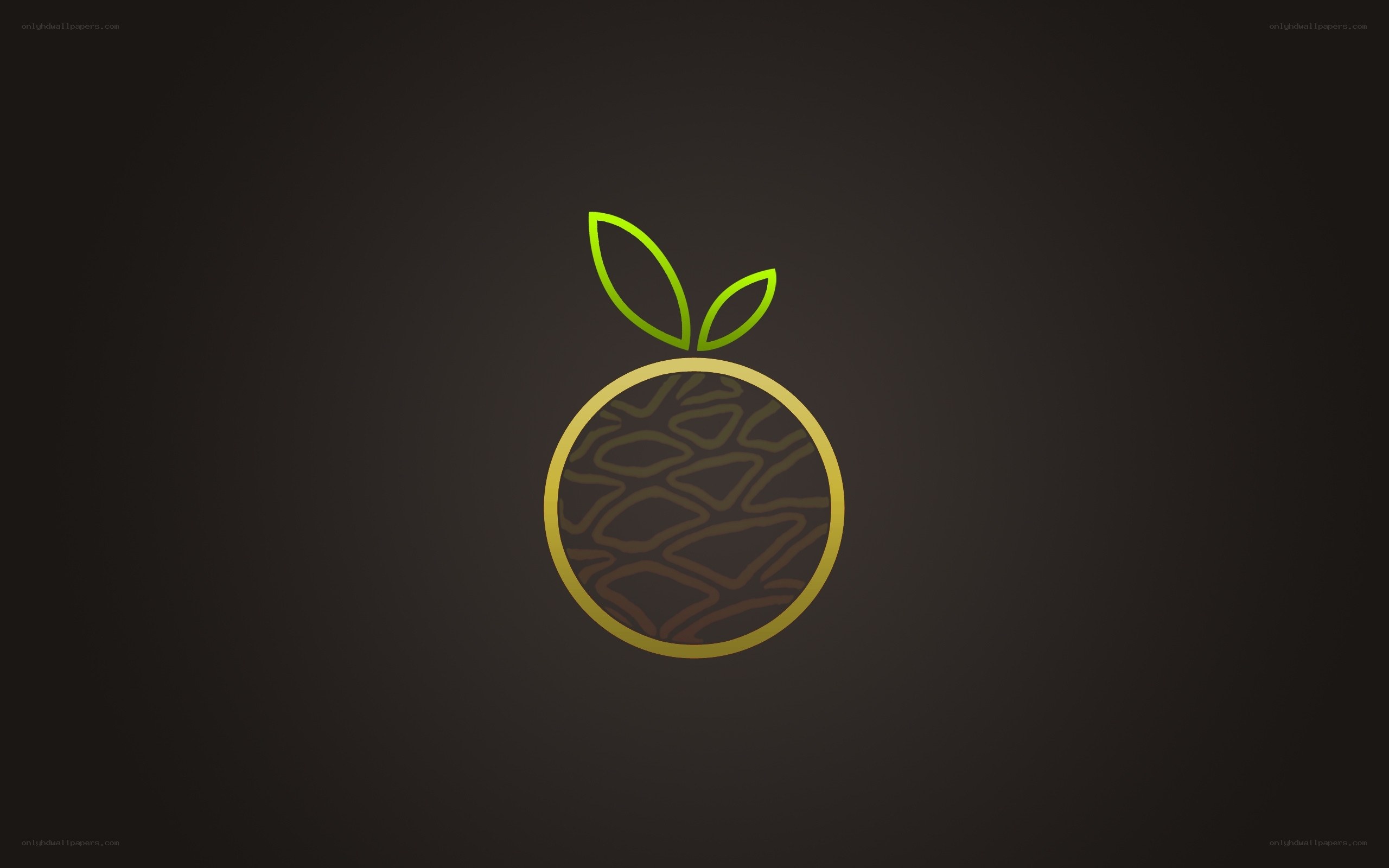 green leaf fruit logo