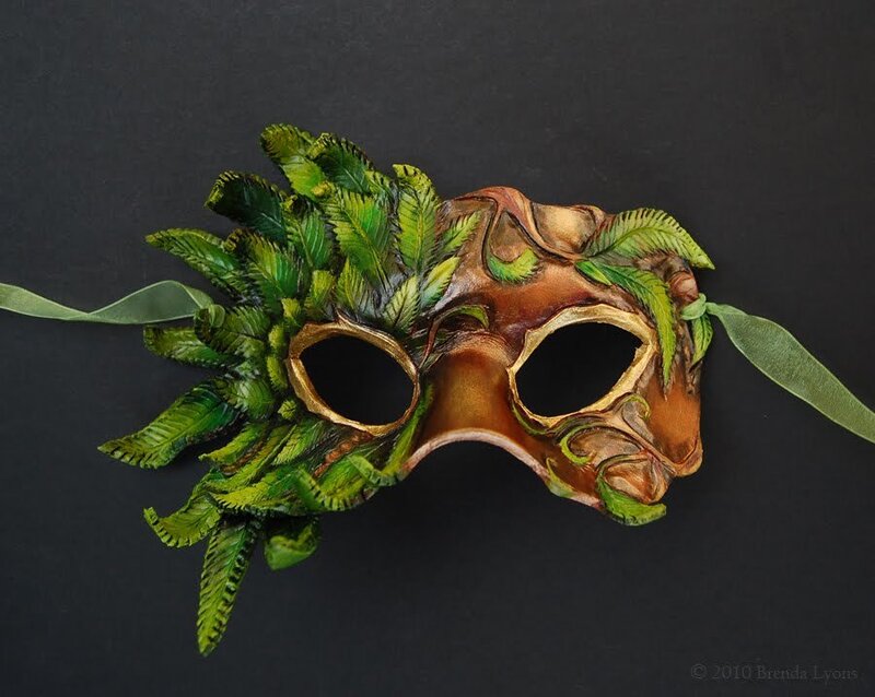 green leaf mask