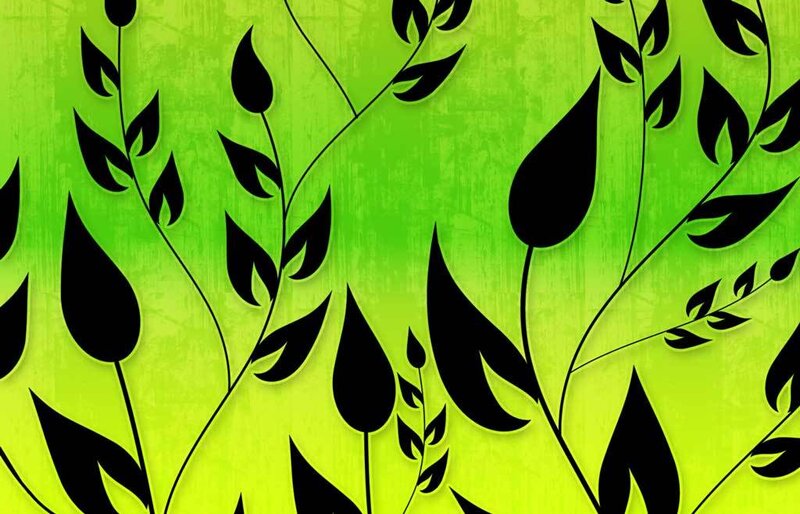 green leaf pattern background