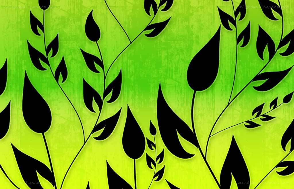 green leaf pattern background