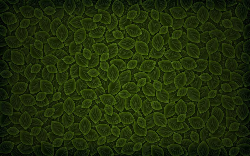 green leaf pattern background