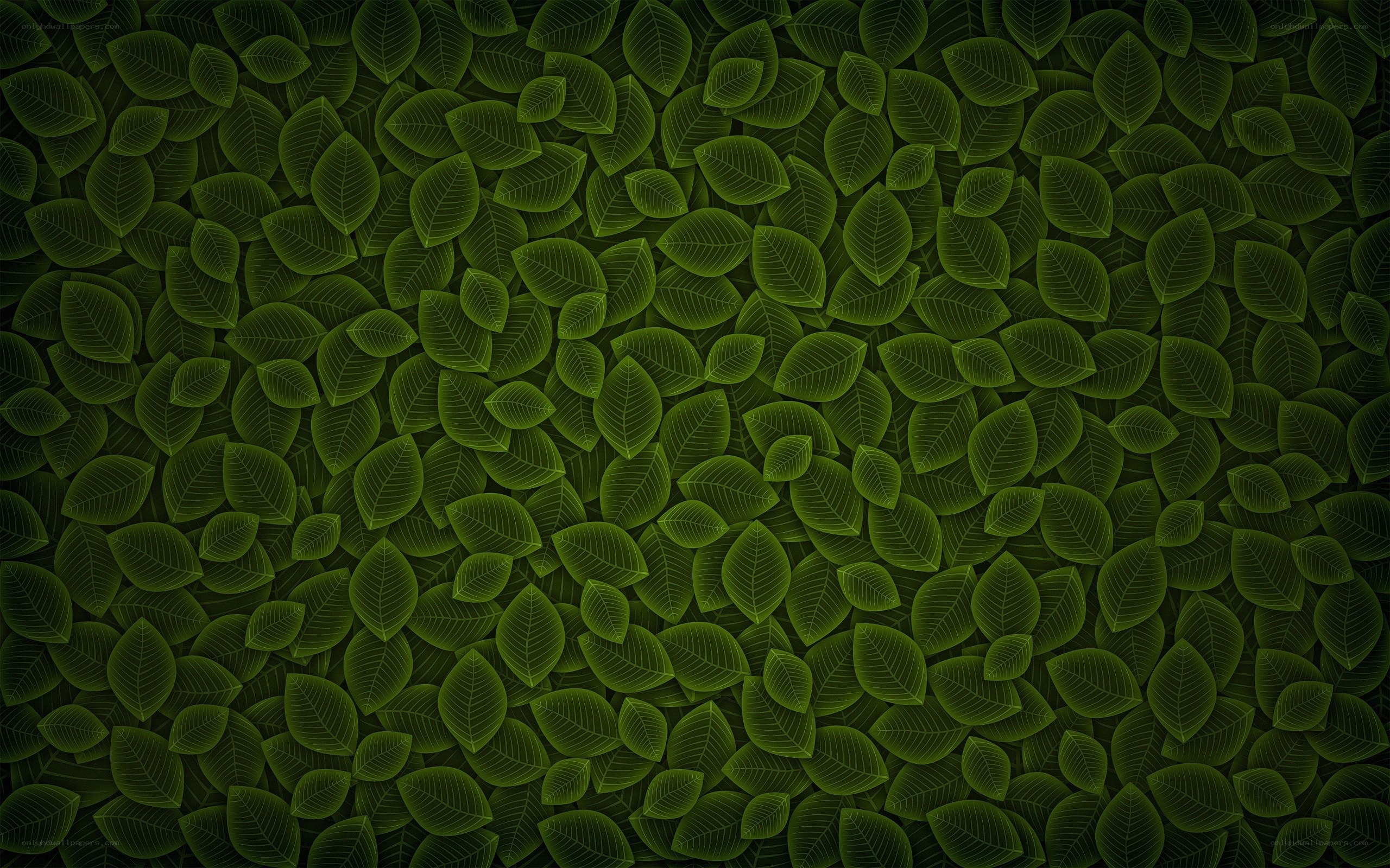 green leaf pattern background