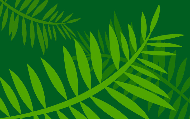 green leaf pattern background