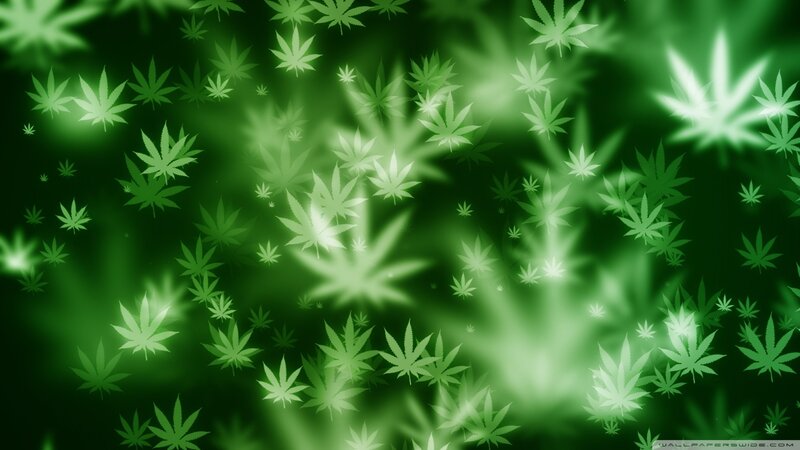 green leaf pattern background