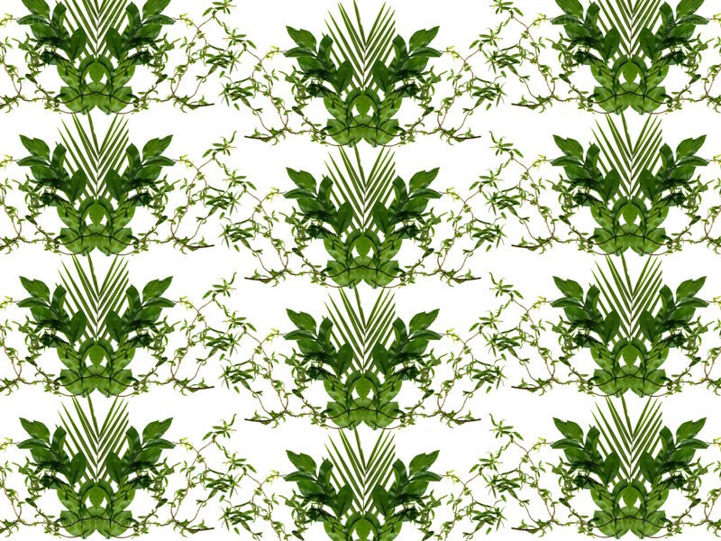green leaf pattern design