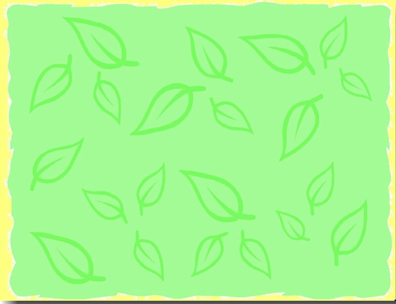 Green Leaf Pattern — Light Green