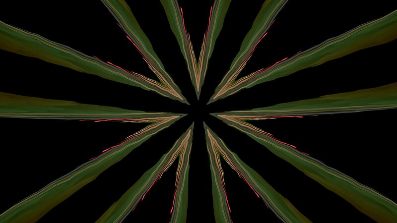 Green Leaf Pattern — Symmetrical