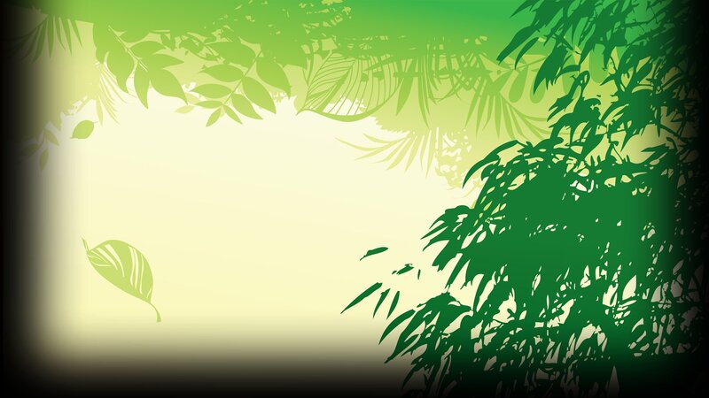 Green Leaf Silhouettes — Serene