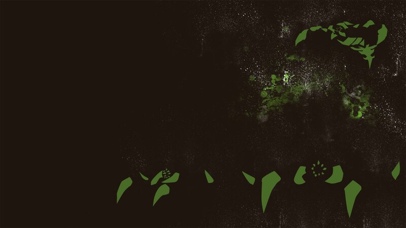 green leafy abstract design