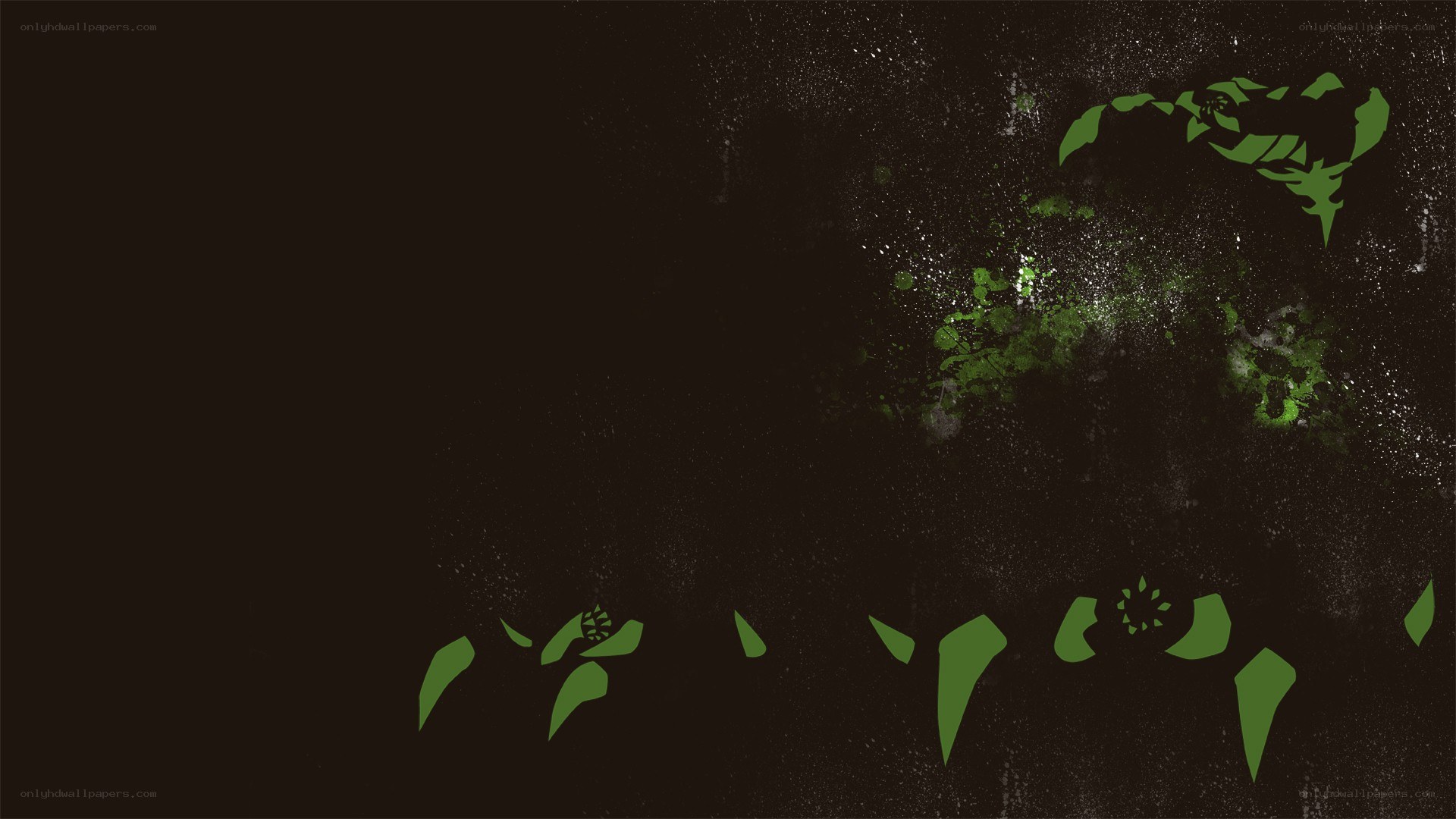 green leafy abstract design