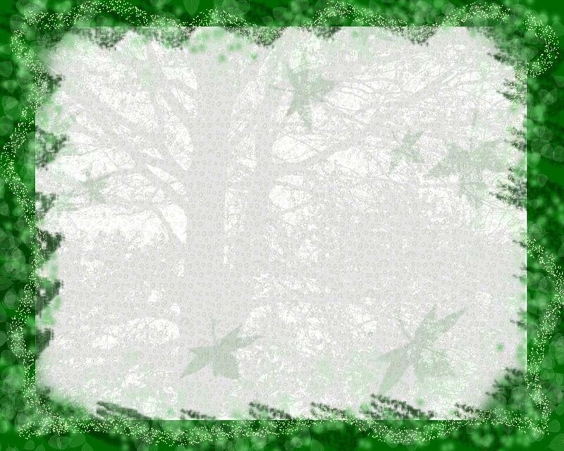 green leafy border frame