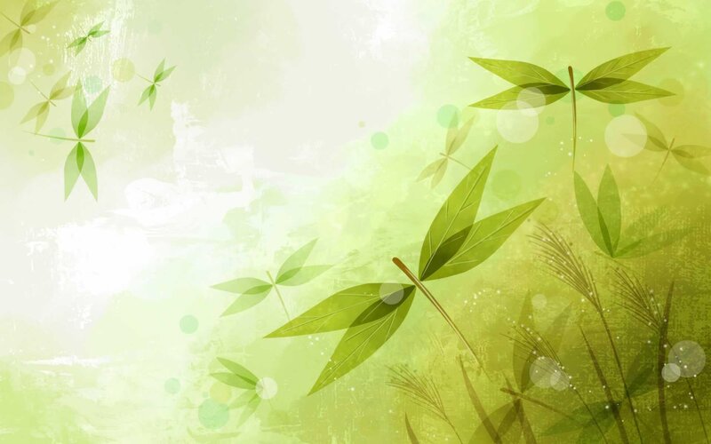 green leafy nature background
