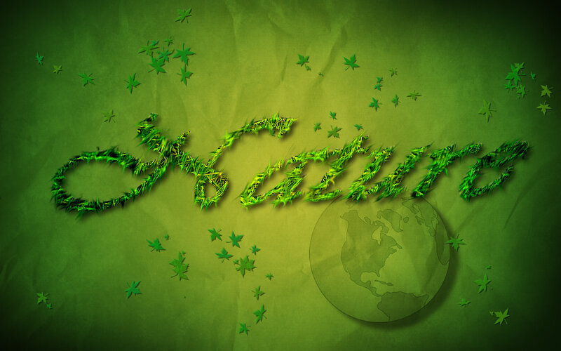 Green Leafy Text