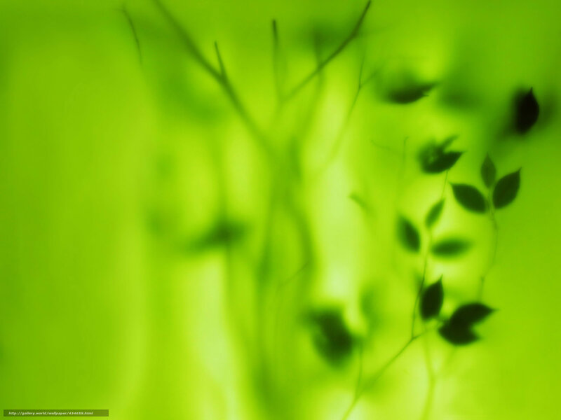 Green Leaves Silhouette