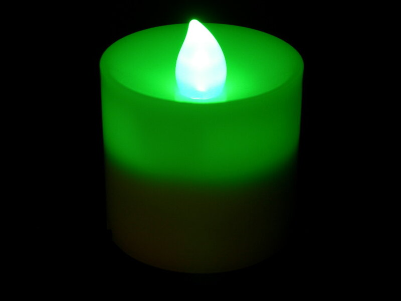 green led candle light