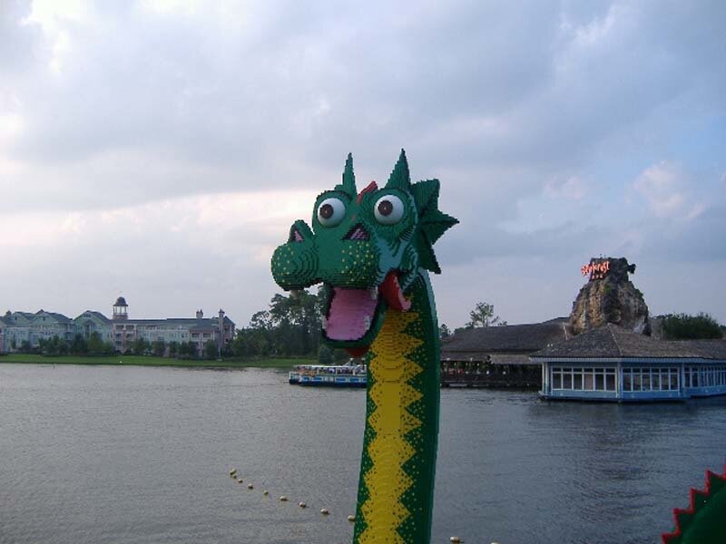Green Lego Dragon Head