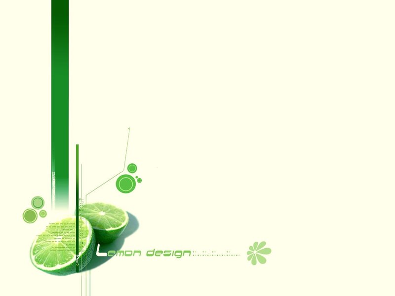 green lemon design background