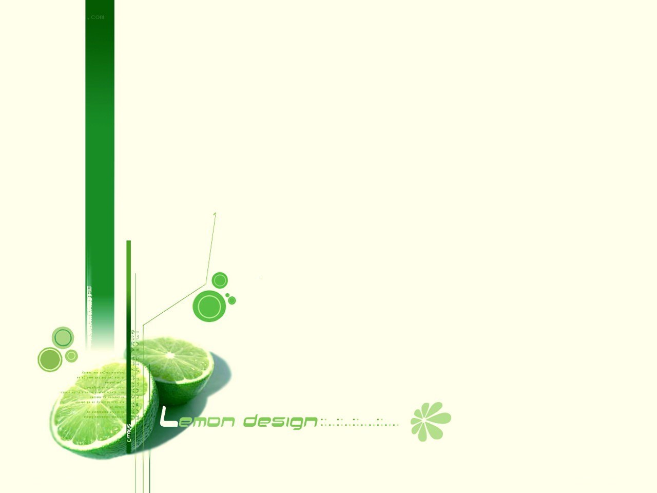 green lemon design background