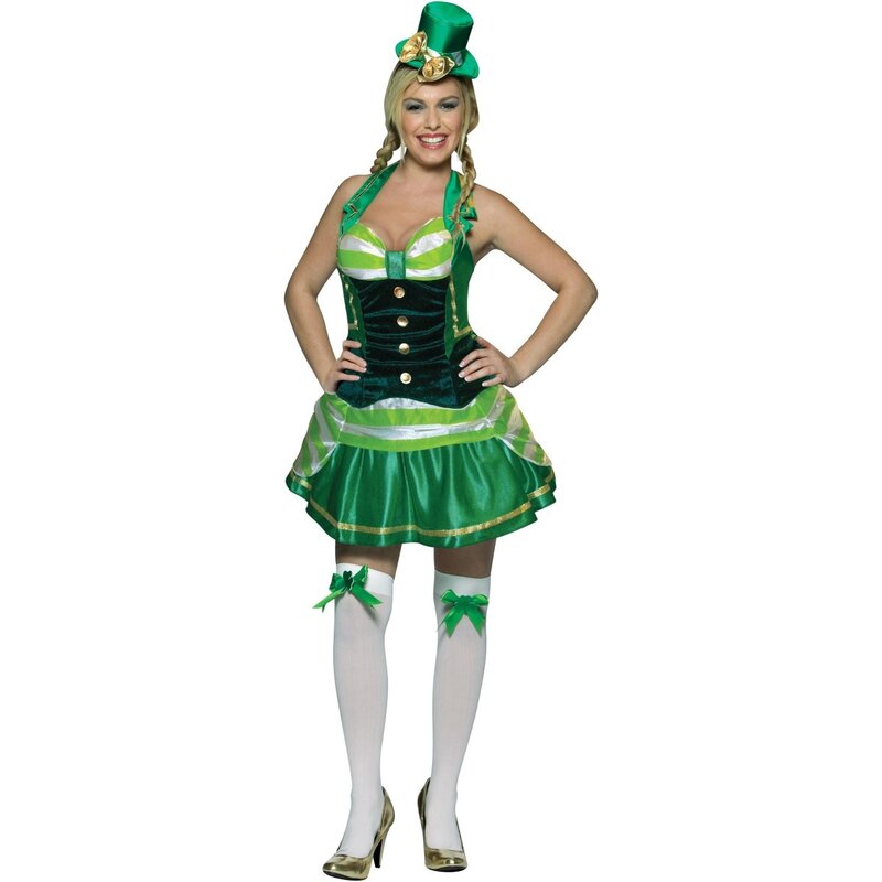 green leprechaun costume