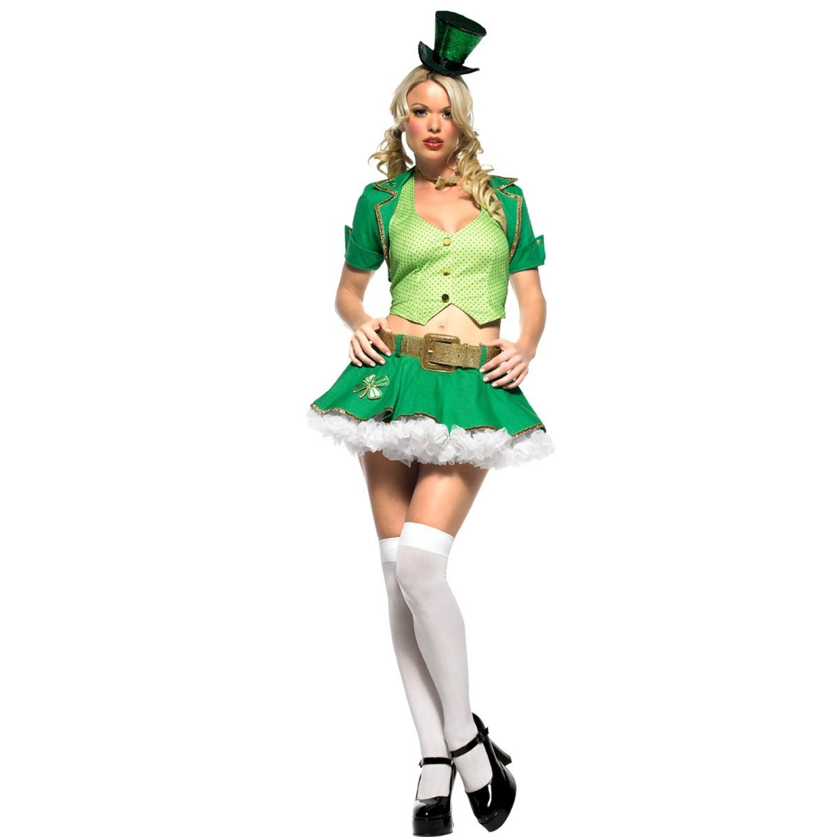 green leprechaun costume