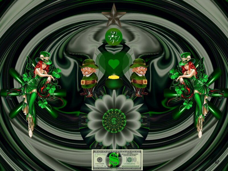 Green Leprechaun Figures