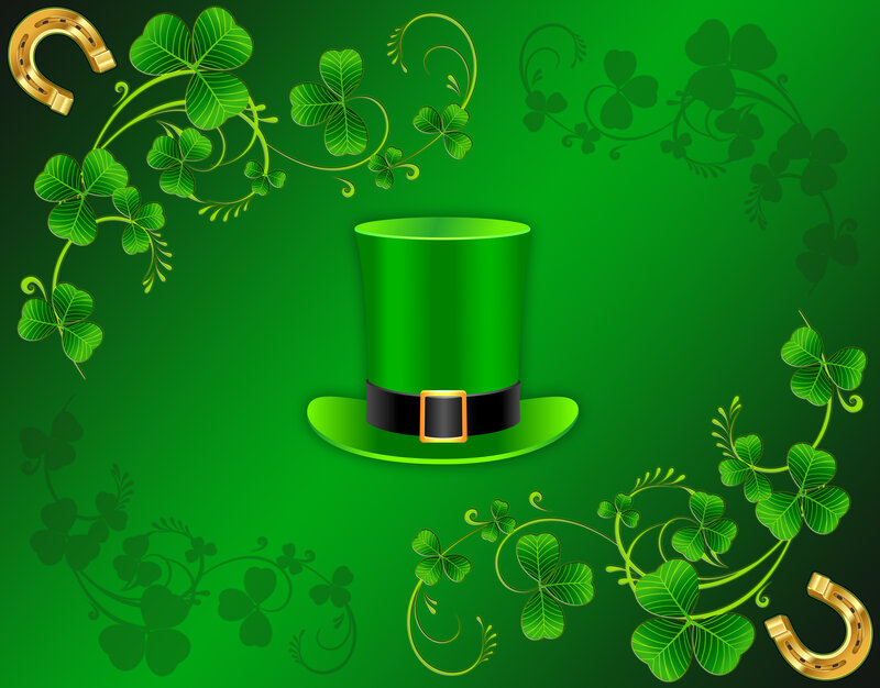 Green Leprechaun Hat — Festive, Vector Art