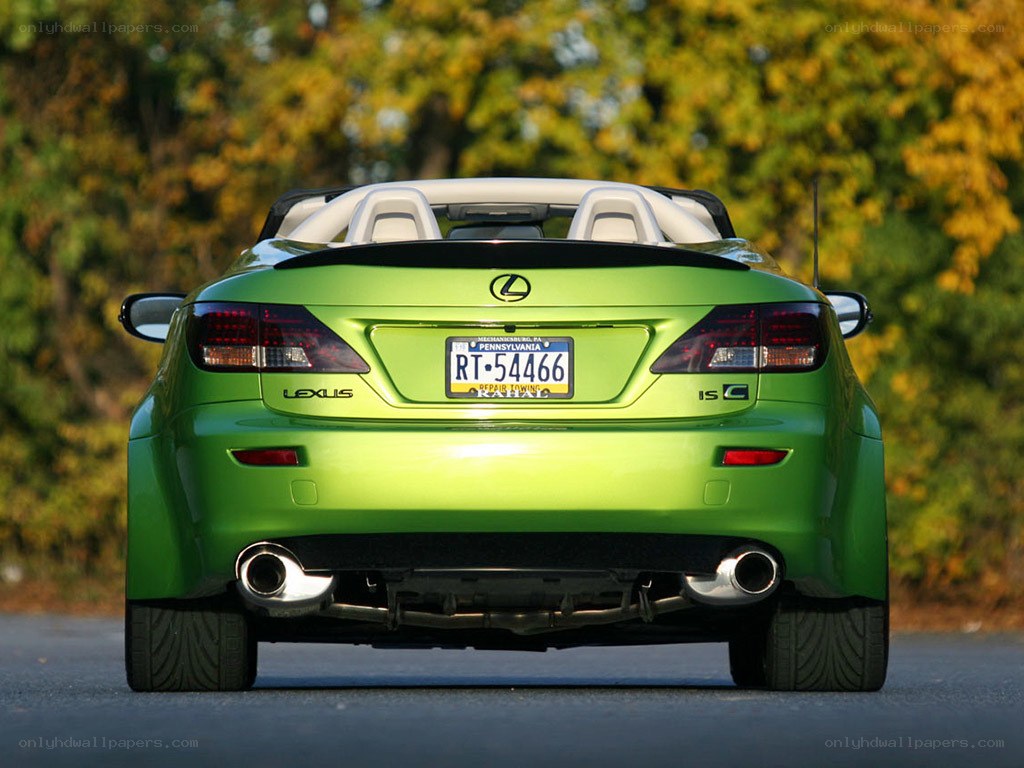green lexus is-c convertible