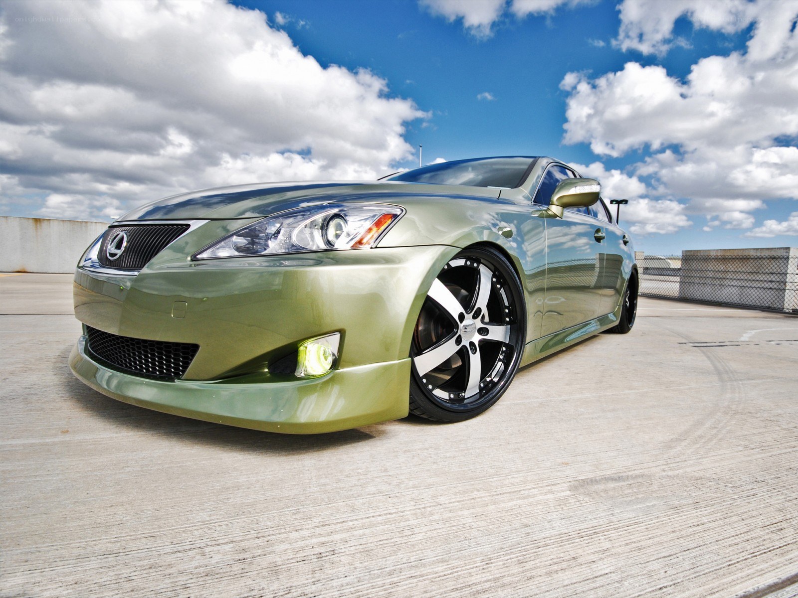 green lexus is250 coupe