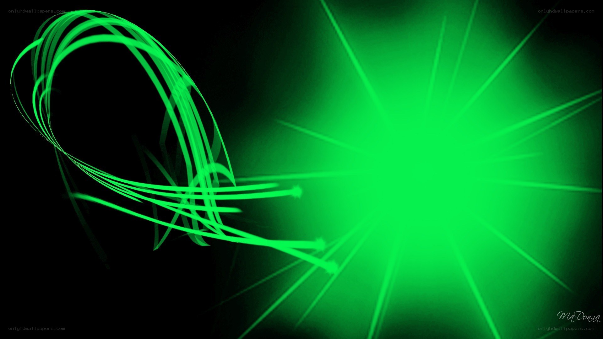 green light abstract art