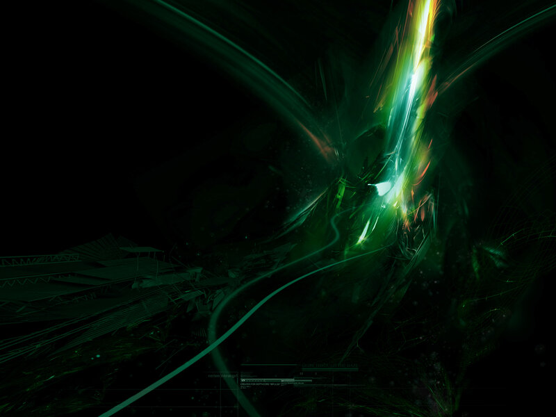 green light abstract art