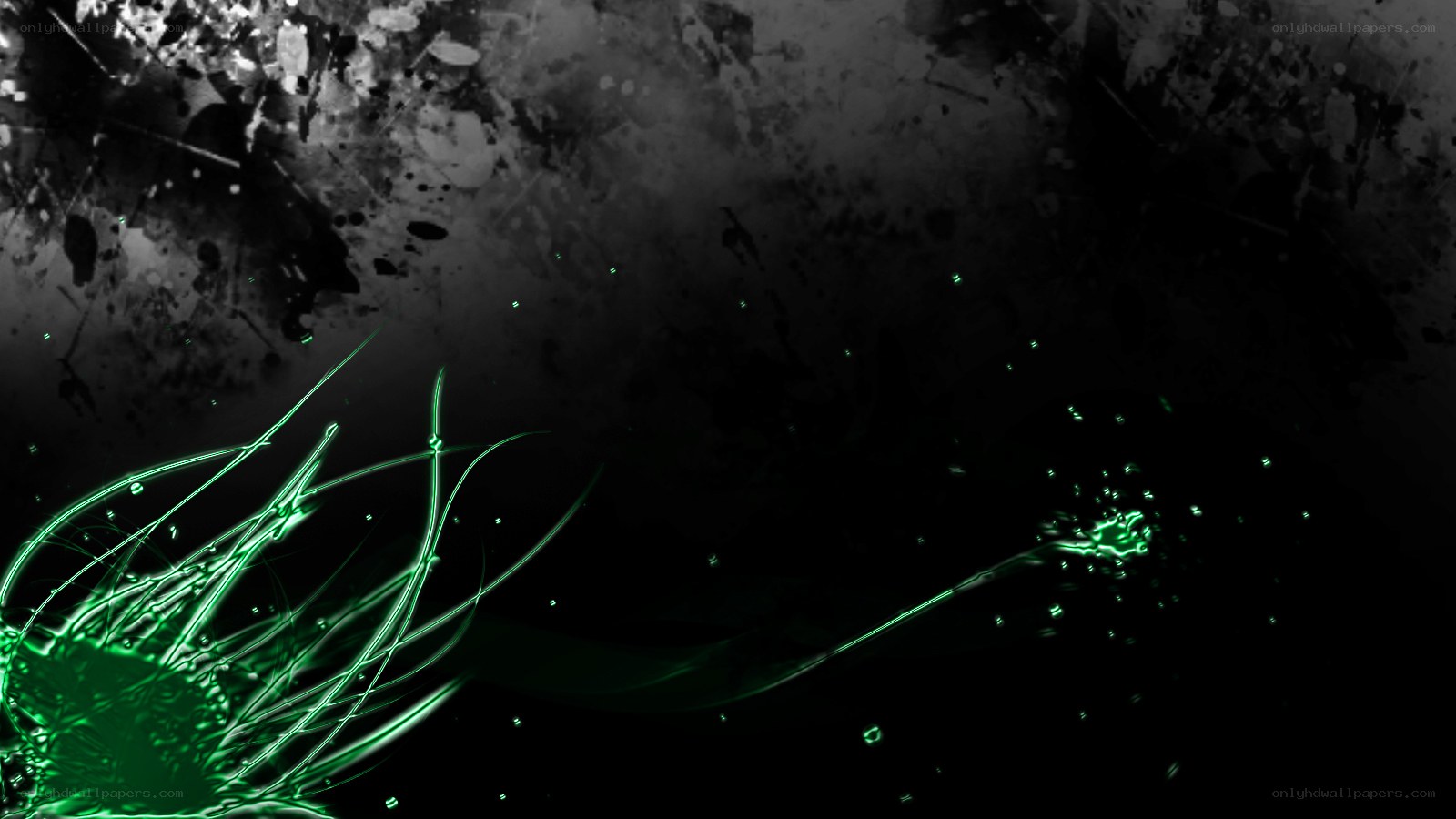 green light abstract background