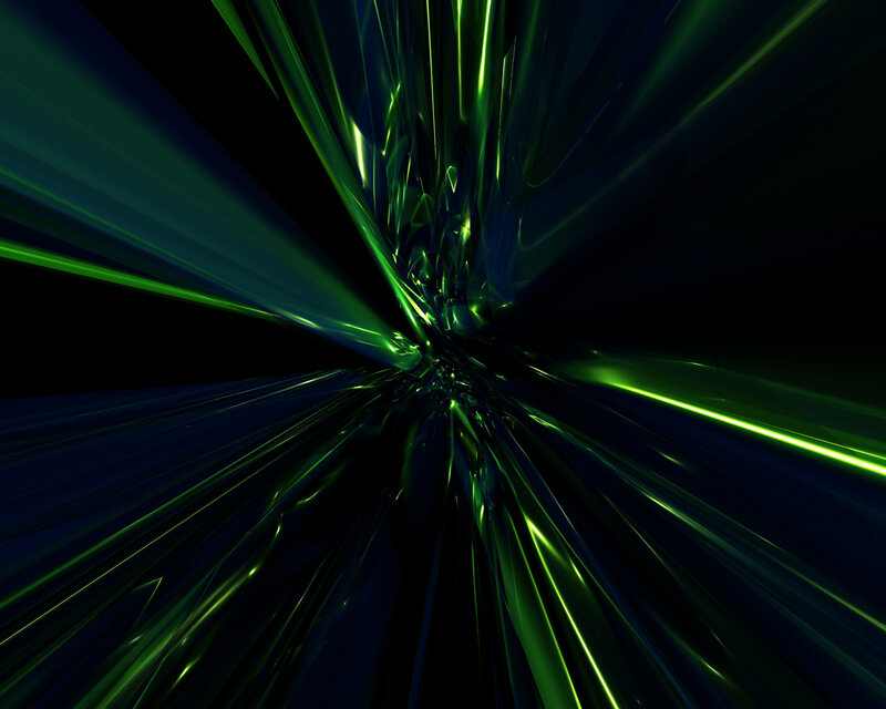 Green Light Beams — Dramatic, Abstract