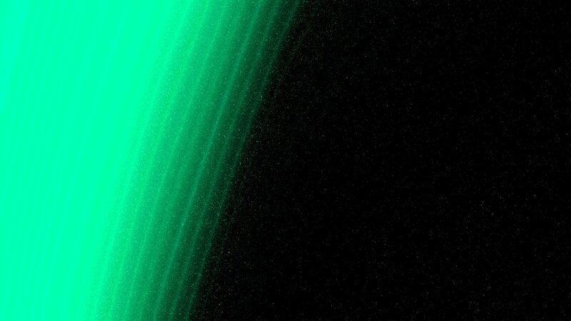 green light beams in space