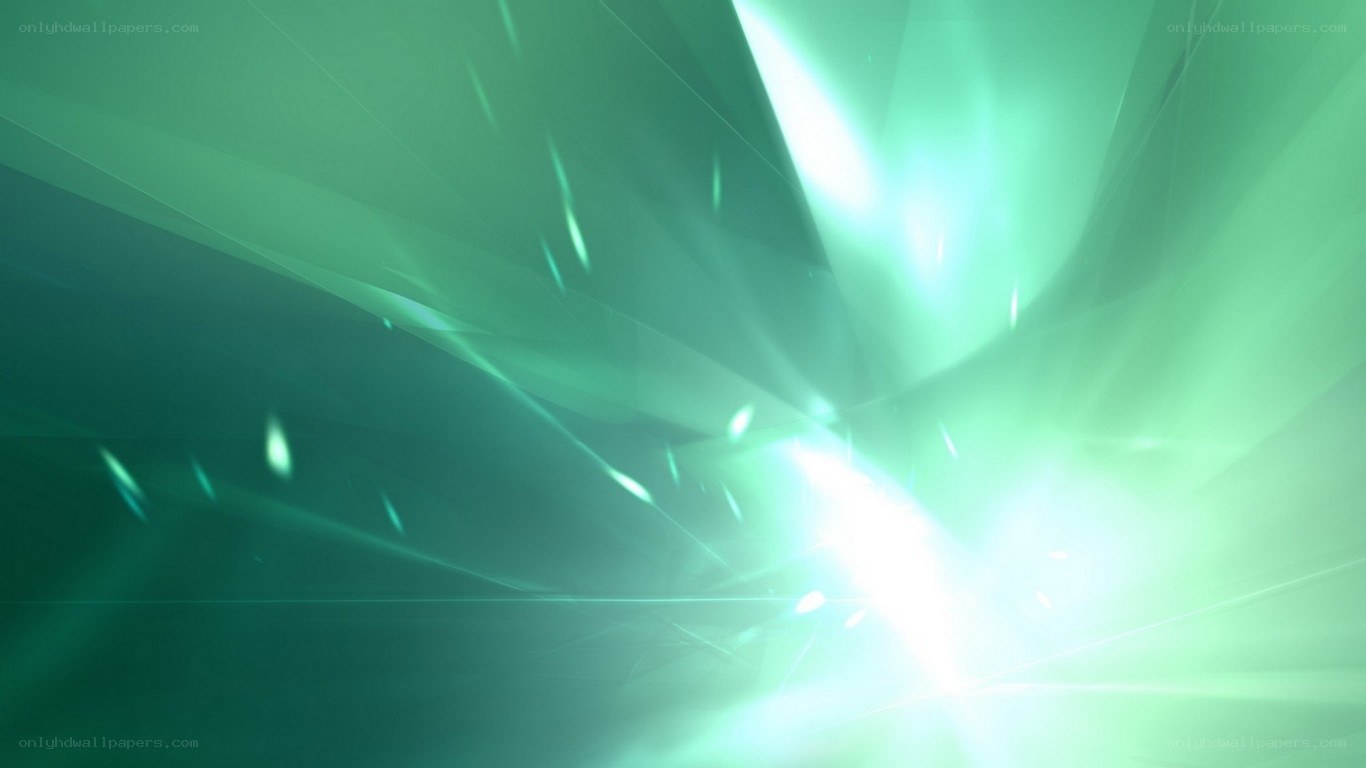 green light burst abstract