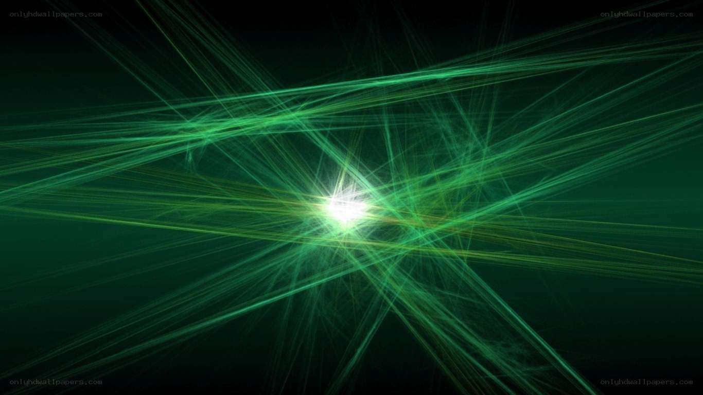 Green light burst animation