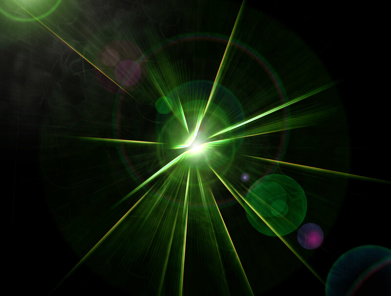 Green Light Burst — Dramatic