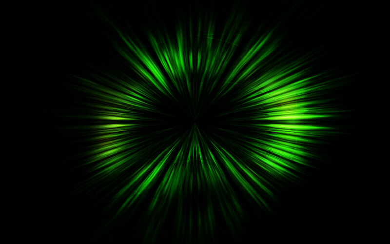 green light burst effect
