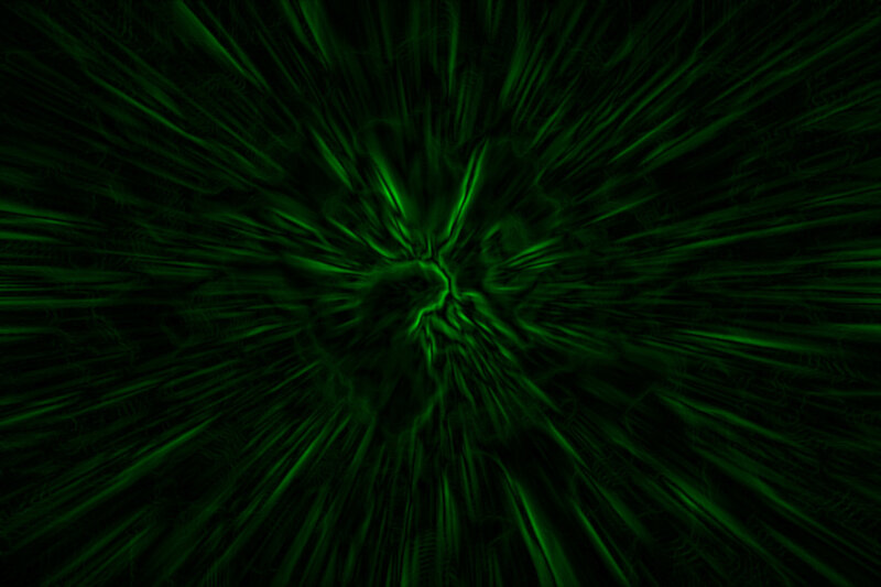 green light burst effect