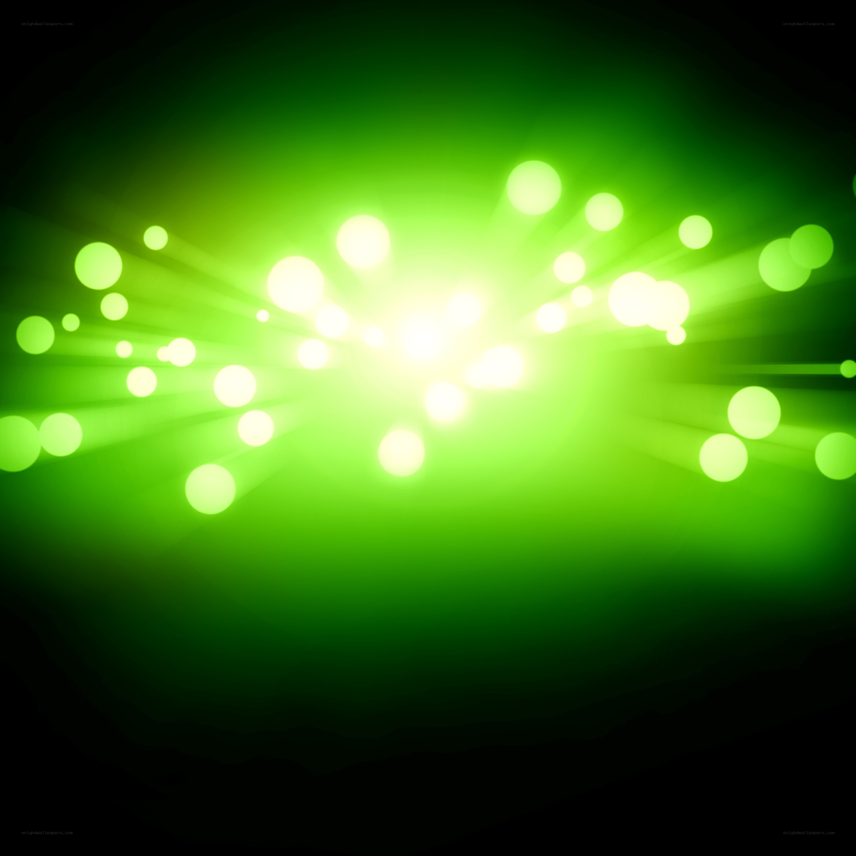 green light burst effect